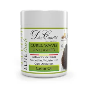 Don Cabello Activador de Rizos con Aceite de Ricino – Crema Sin Aclarado para Rizos Definidos (500 ml)